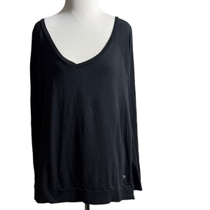 PINK Victoria's Secret Deep Black Long Sleeve Tee